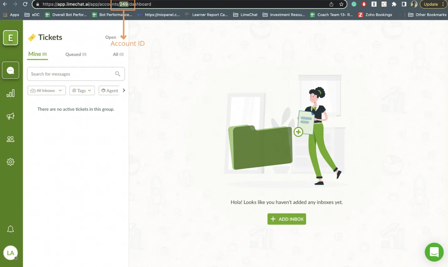 Limechat Account ID Location